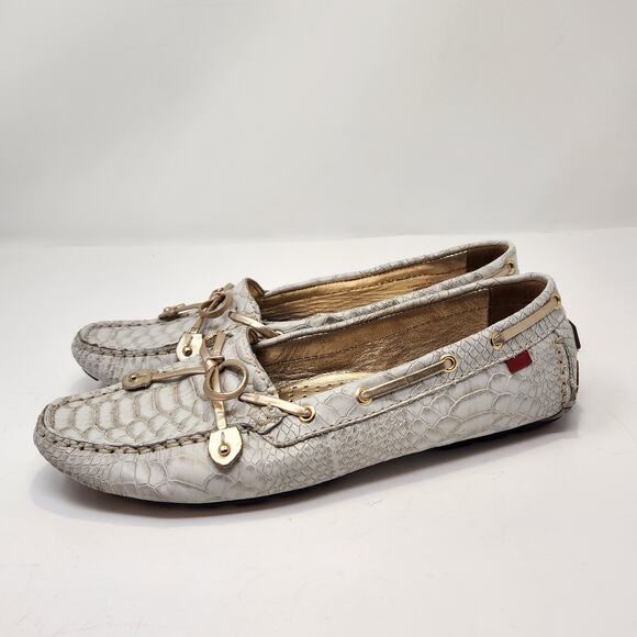 Marc Joseph Cypress Hill Exotic Driving Loafer Mocs Size 7.5 Snake Print Leather - Picture 5 of 9